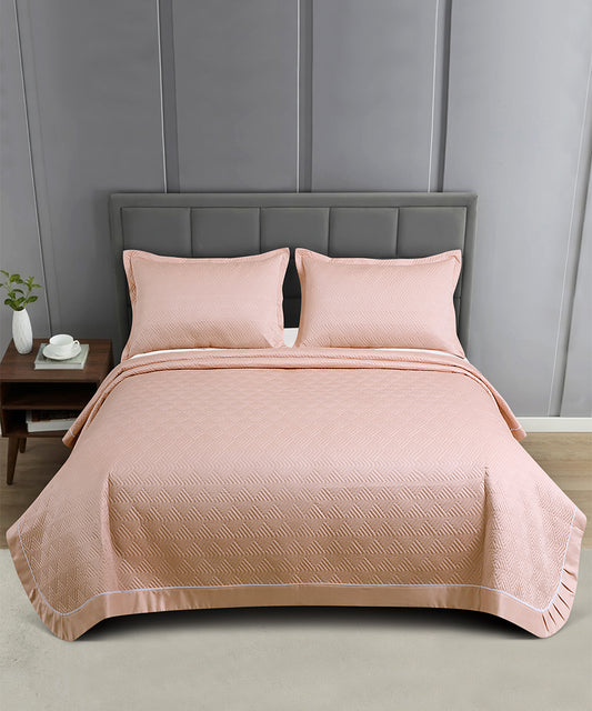 Elegance Bedcover Collection – Soft Peach