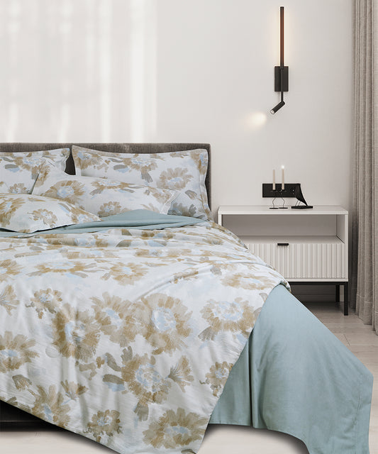 Maison Linen Bedding – Aqua Bloom