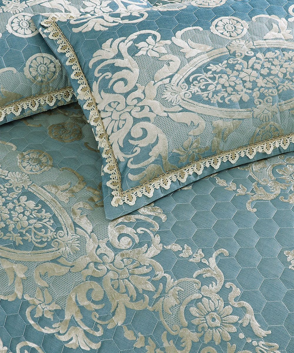 Aurelia Powder Blue Bedcover