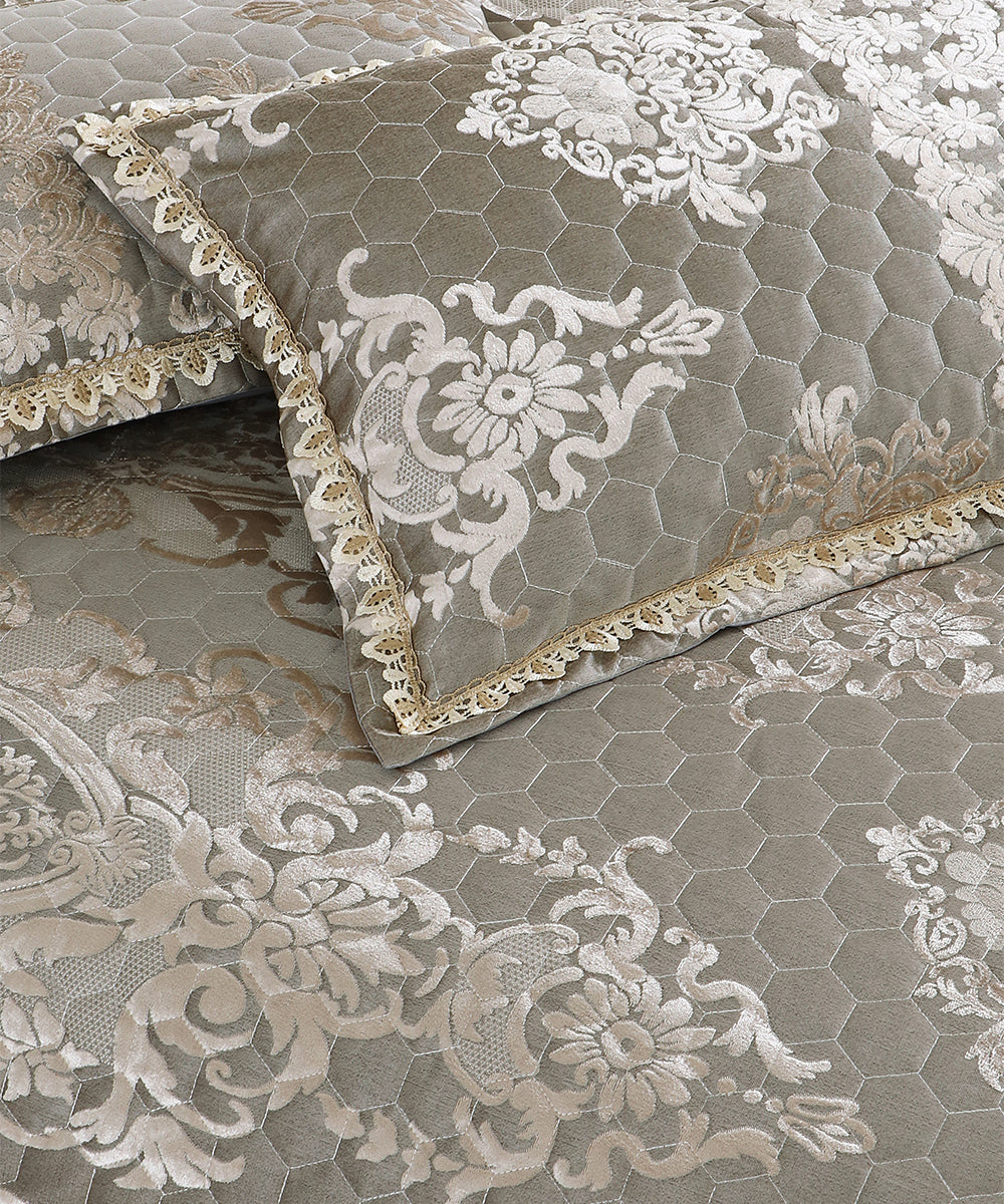 Celestia Silver Sage Bedcover