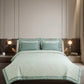 600 Thread Count Heritage Border – Mint Sage