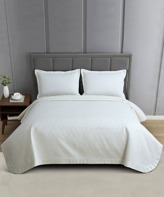 Elegance Bedcover Collection – Pearl White