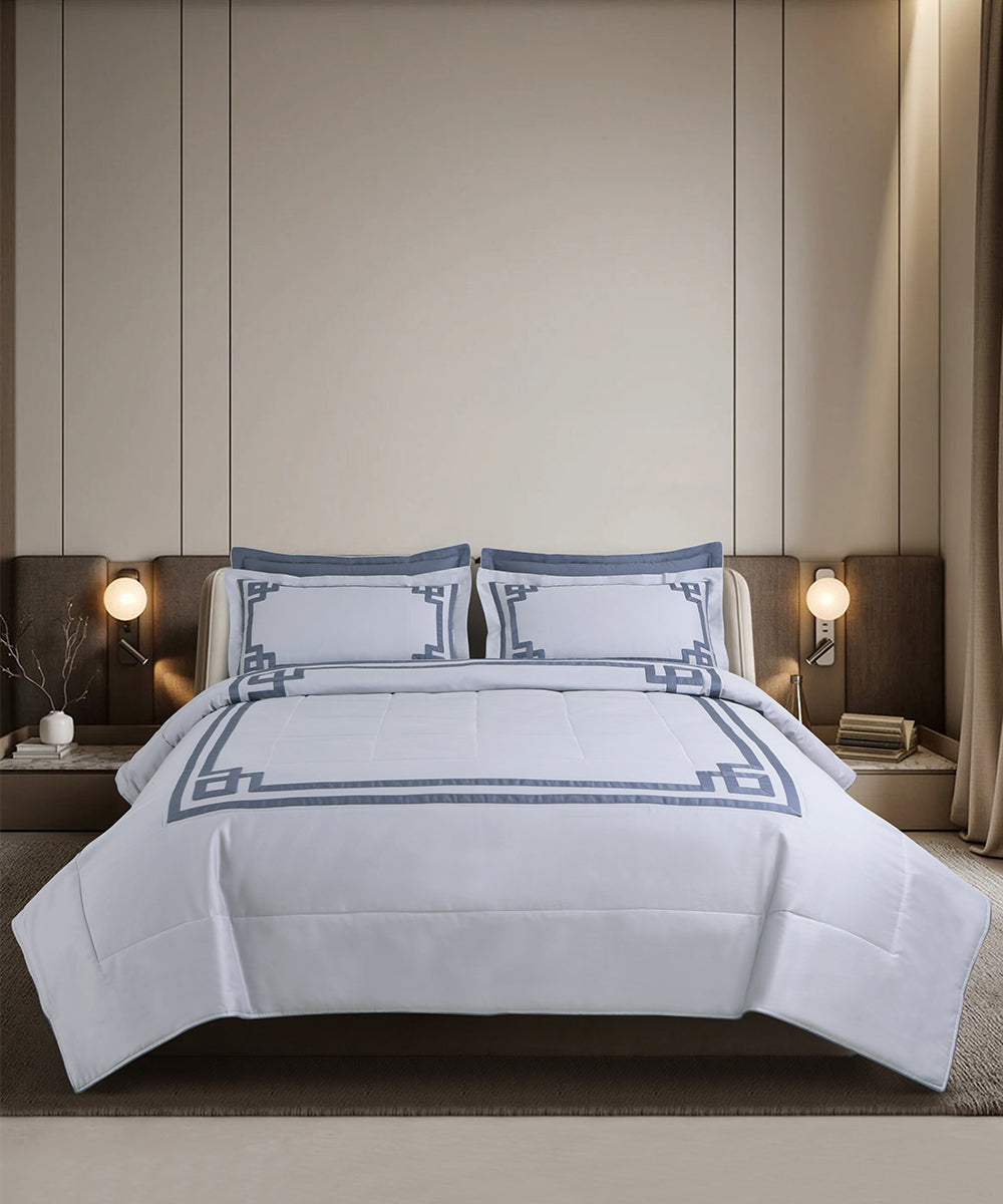 600 Thread Count Imperial Maze – Slate Blue
