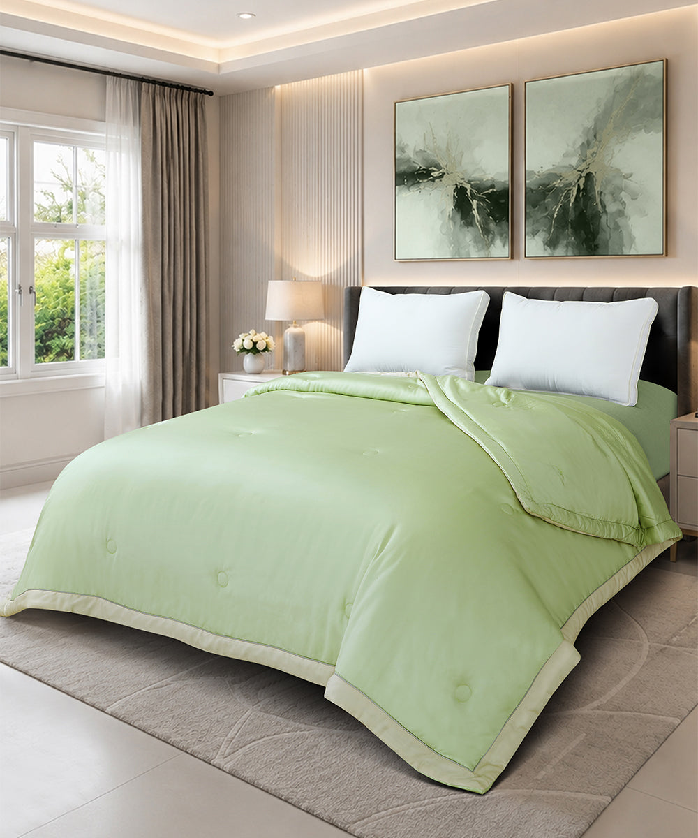 Crochet Tencel Quilt – Pistachio Glow