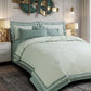 600 Thread Count Heritage Border – Mint Sage