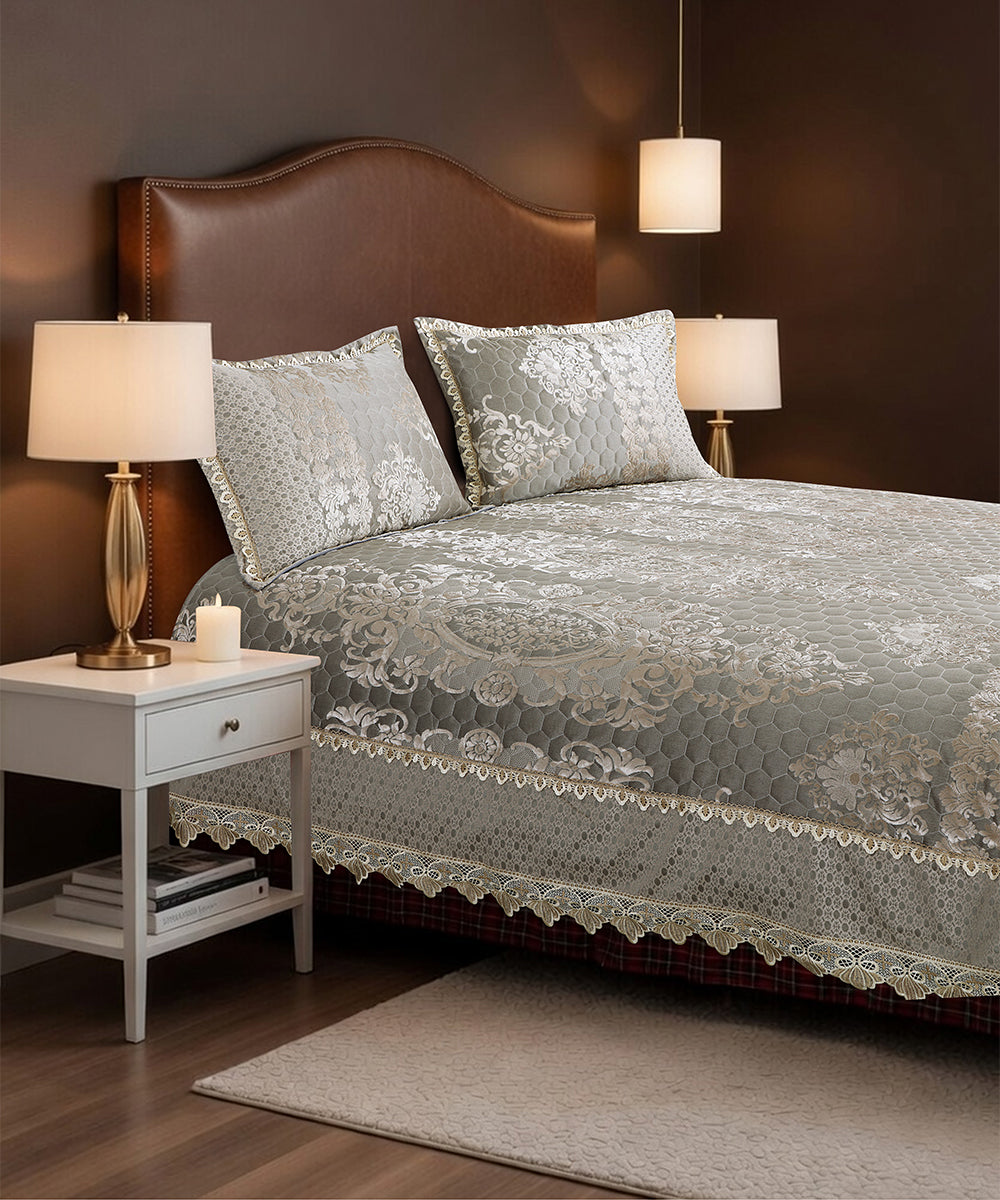 Celestia Silver Sage Bedcover