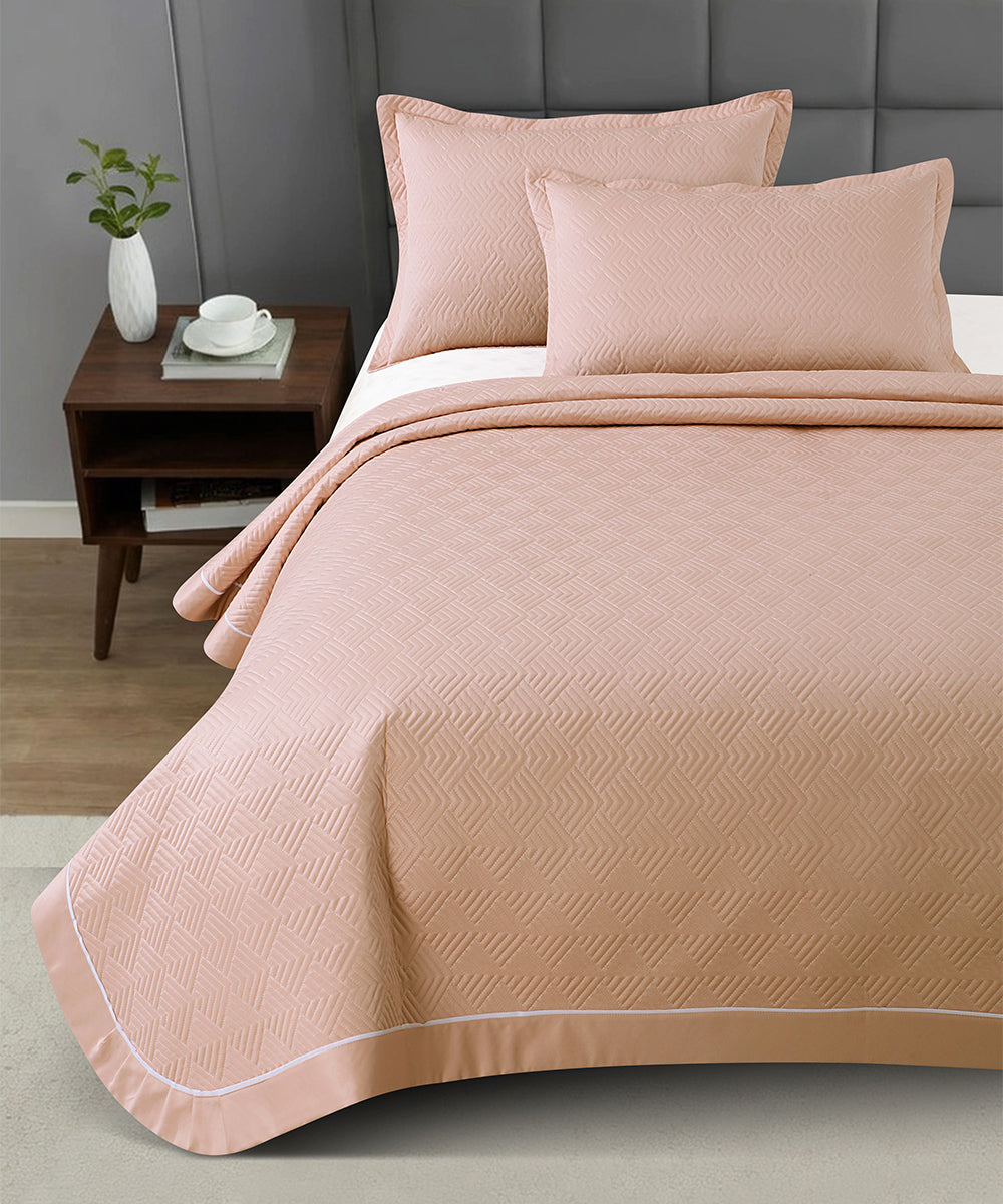 Elegance Bedcover Collection – Soft Peach