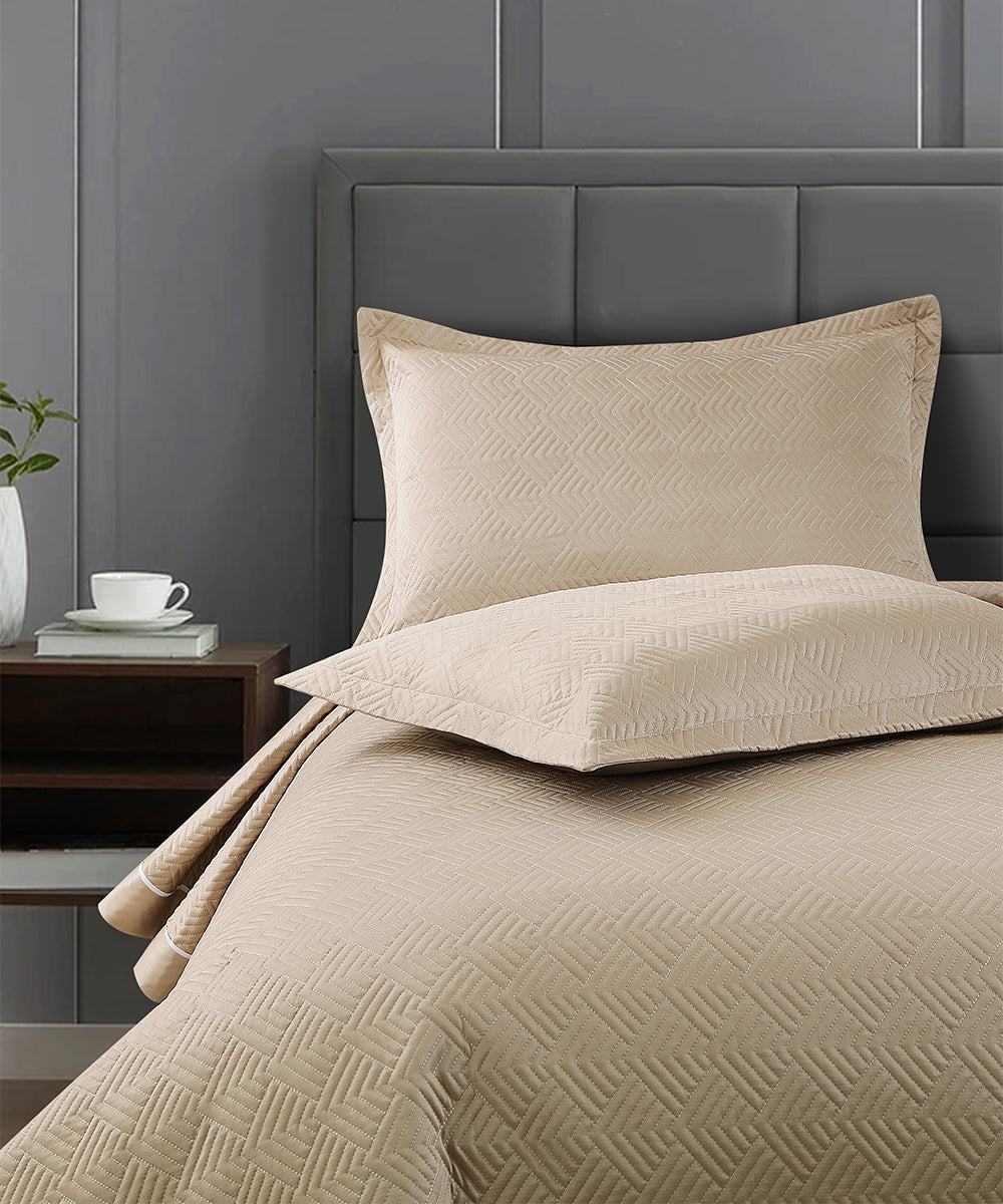 Elegance Bedcover Collection – Sand Beige