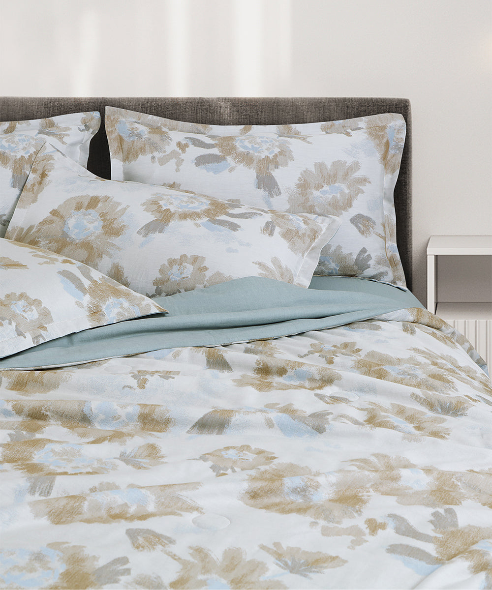 Maison Linen Bedding – Aqua Bloom