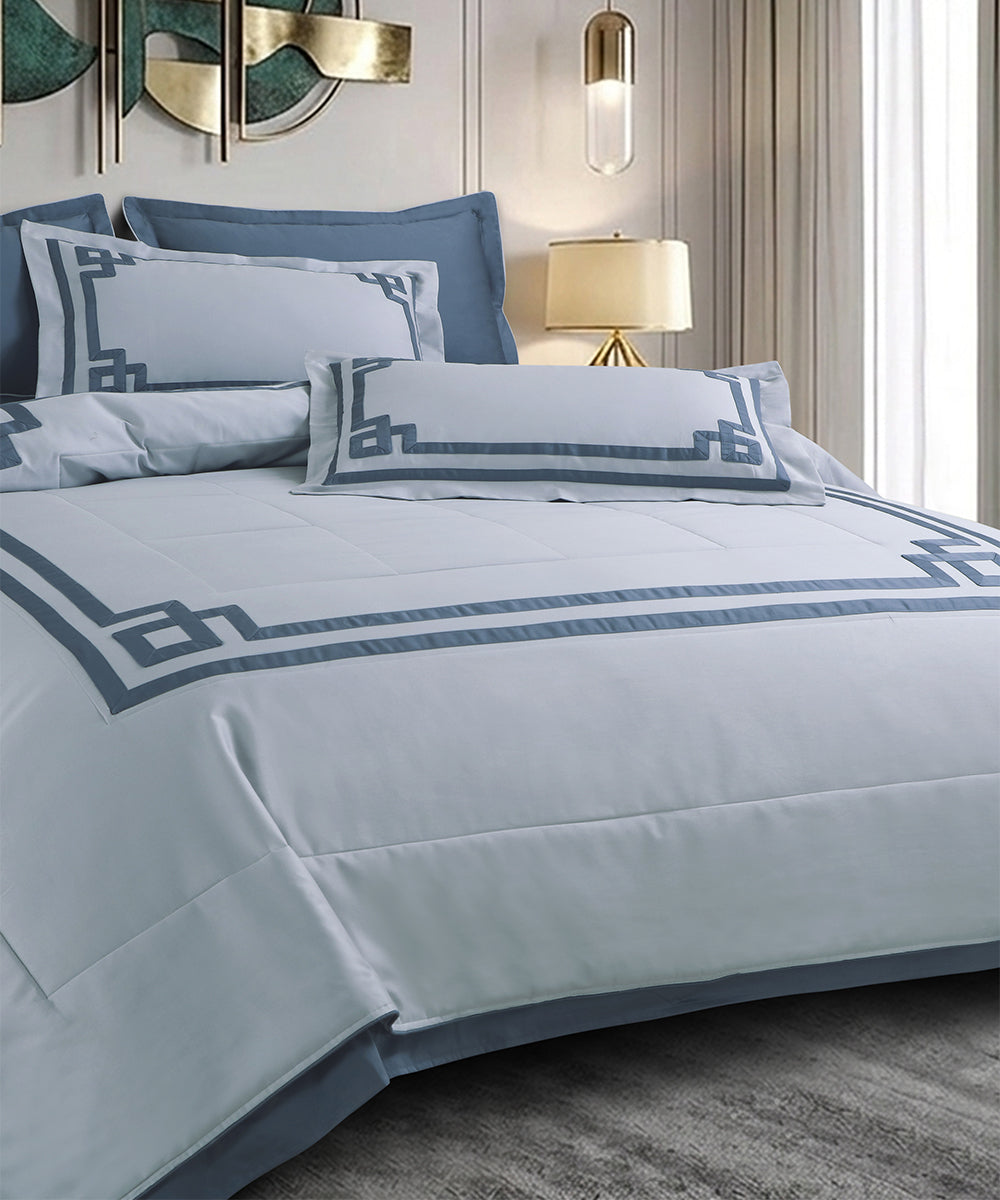 600 Thread Count Imperial Maze – Slate Blue