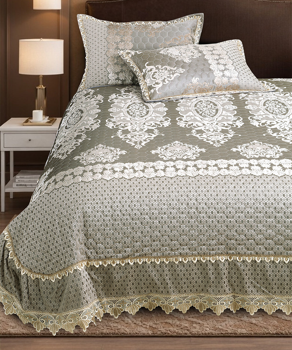 Celestia Silver Sage Bedcover