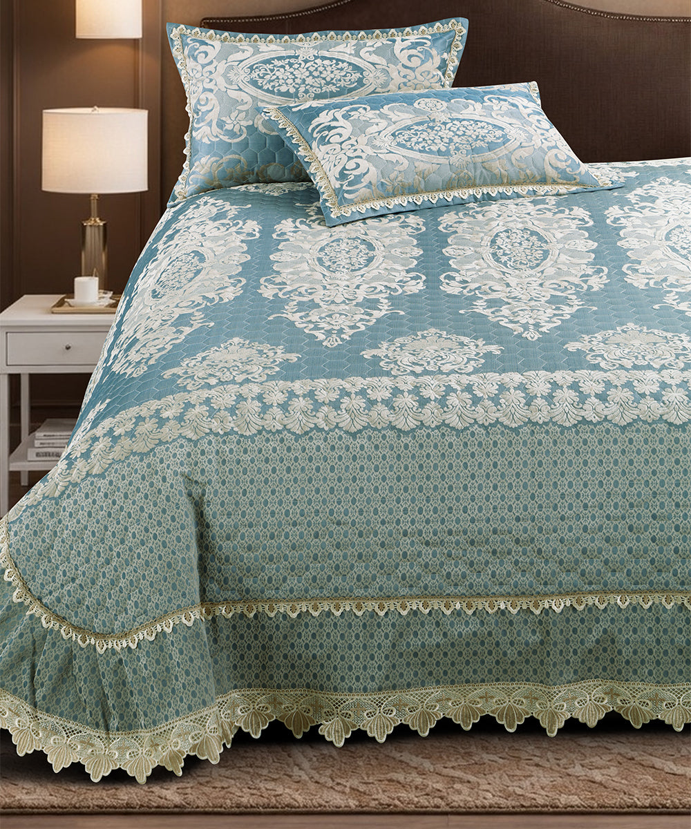 Aurelia Powder Blue Bedcover