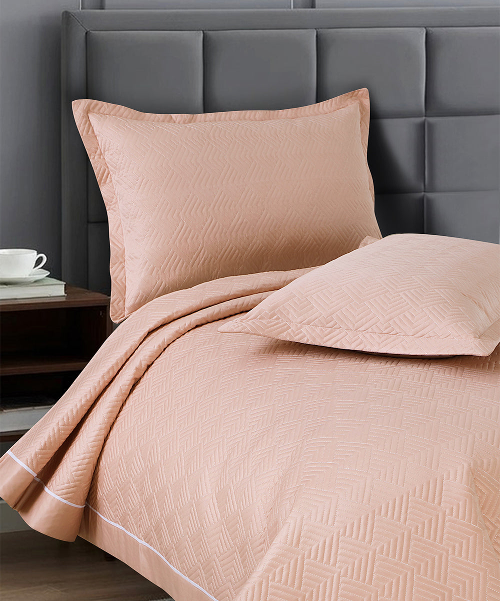 Elegance Bedcover Collection – Soft Peach