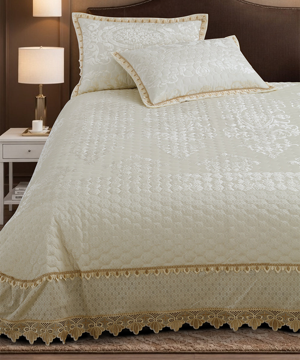 Celestia Pearl Ivory Bedcover
