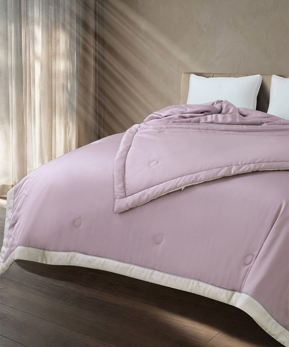 Crochet Tencel Quilt – Blush Whisper