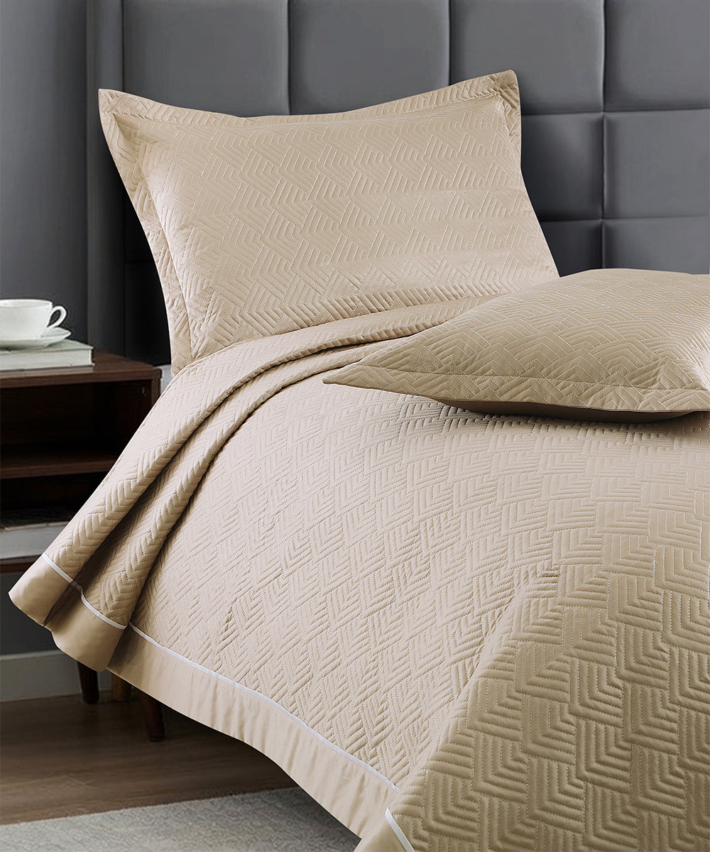 Elegance Bedcover Collection – Sand Beige