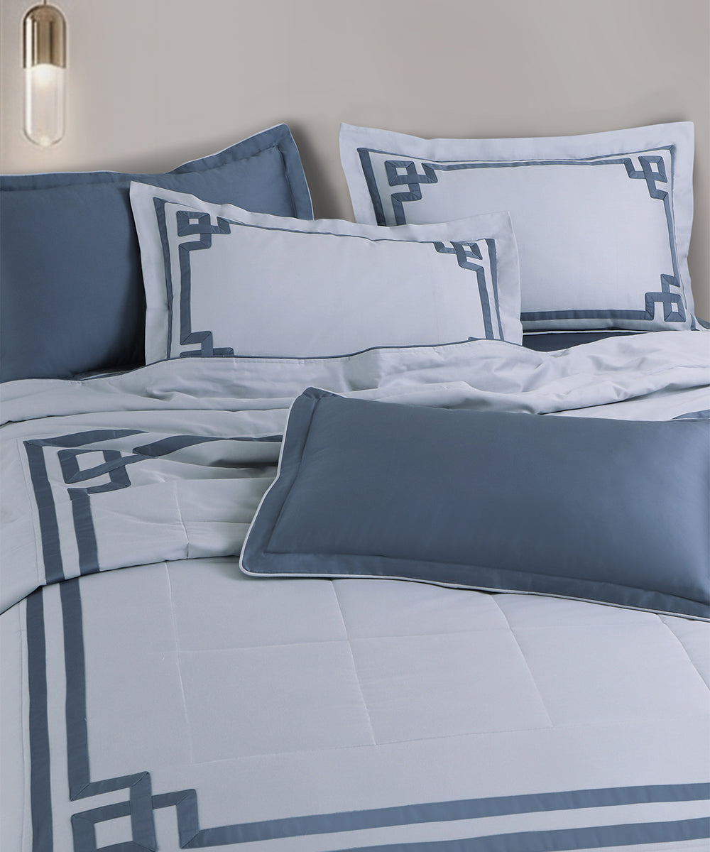 600 Thread Count Imperial Maze – Slate Blue