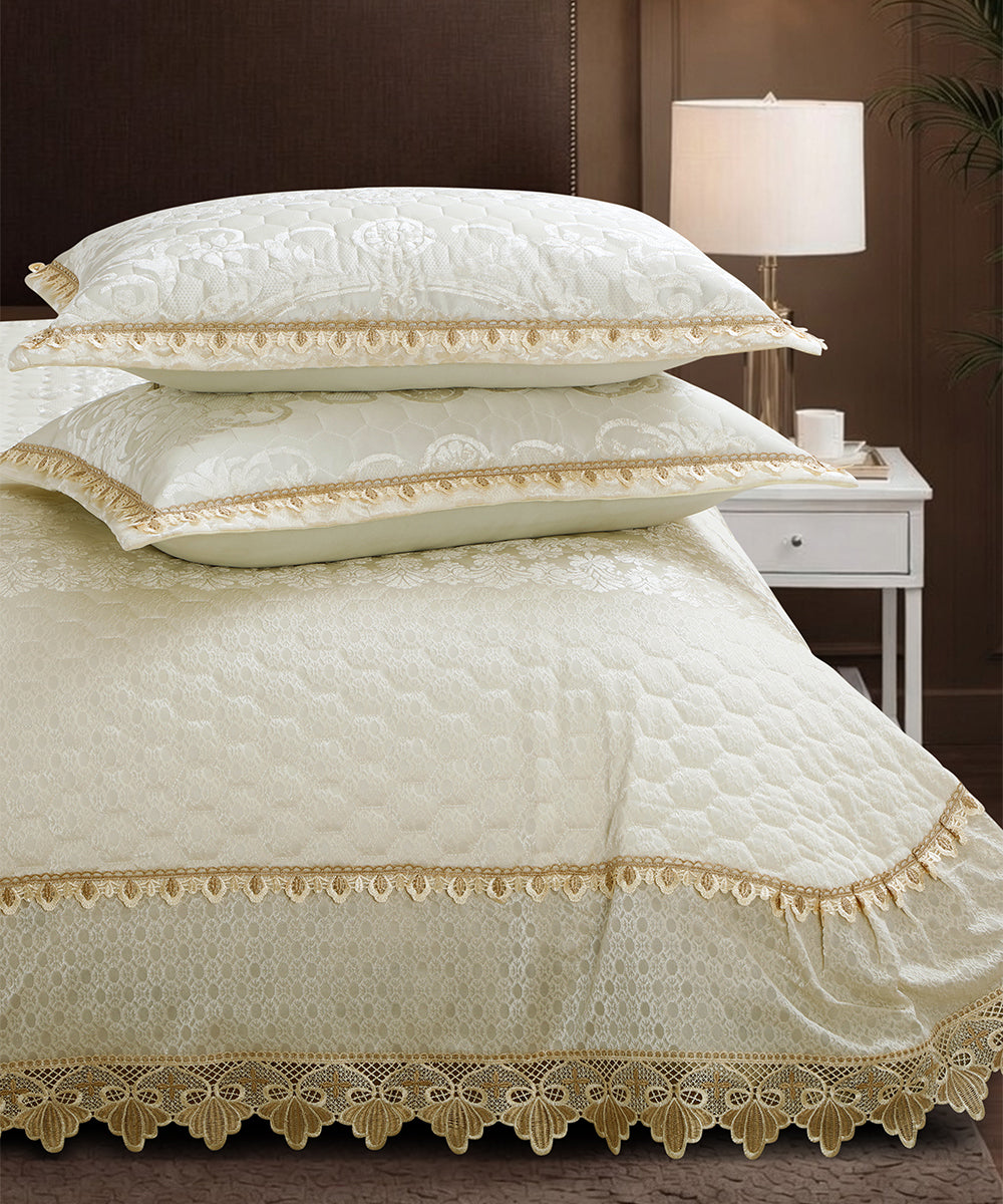 Celestia Pearl Ivory Bedcover