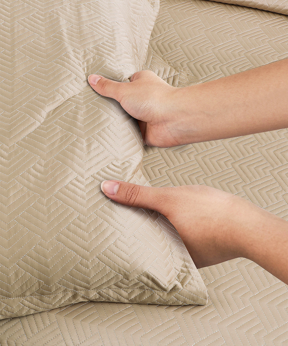 Elegance Bedcover Collection – Sand Beige