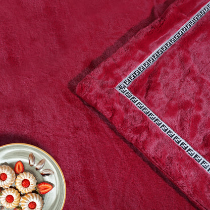 The Wine Red Mushy Blanket