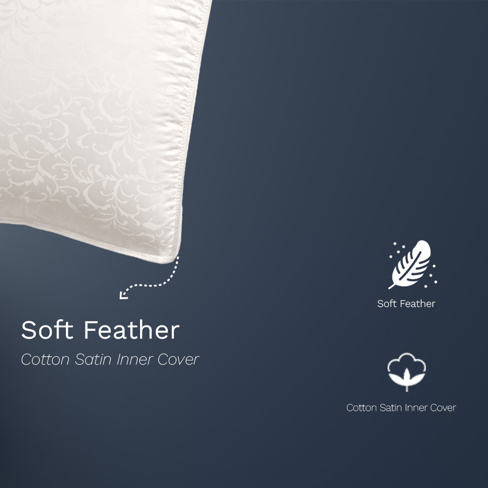 soft feather tussah Pillow by La Casa